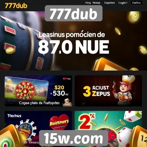 Promoções e bônus disponíveis no 777dub